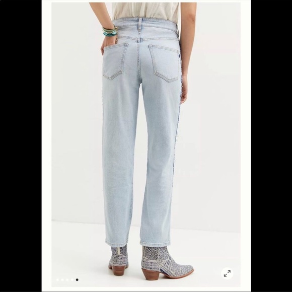 NEW Anthropologie Pilcro The Vintage Straight Jeans Seammed 27 - Picture 5 of 11